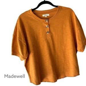 Madewell Orange Short Sleeve Tee